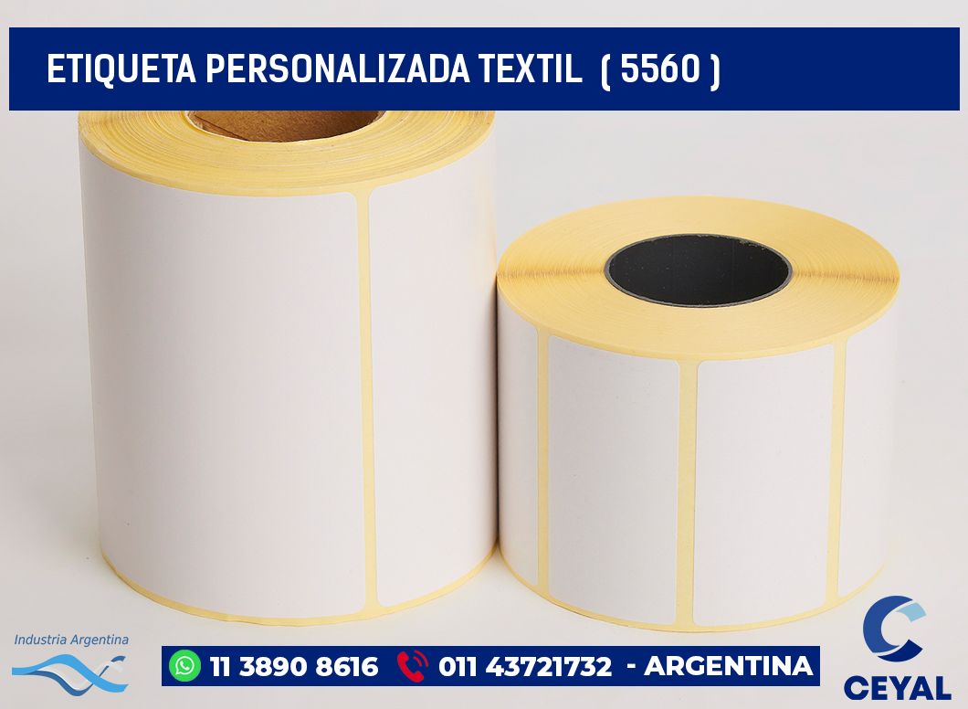 ETIQUETA PERSONALIZADA TEXTIL  ( 5560 )
