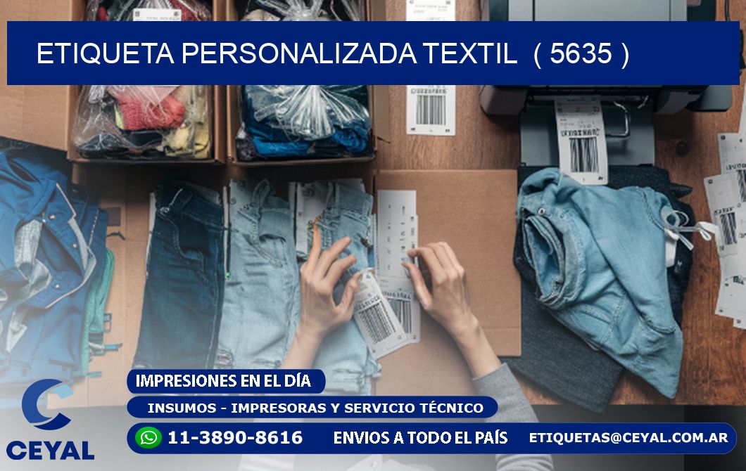ETIQUETA PERSONALIZADA TEXTIL  ( 5635 )