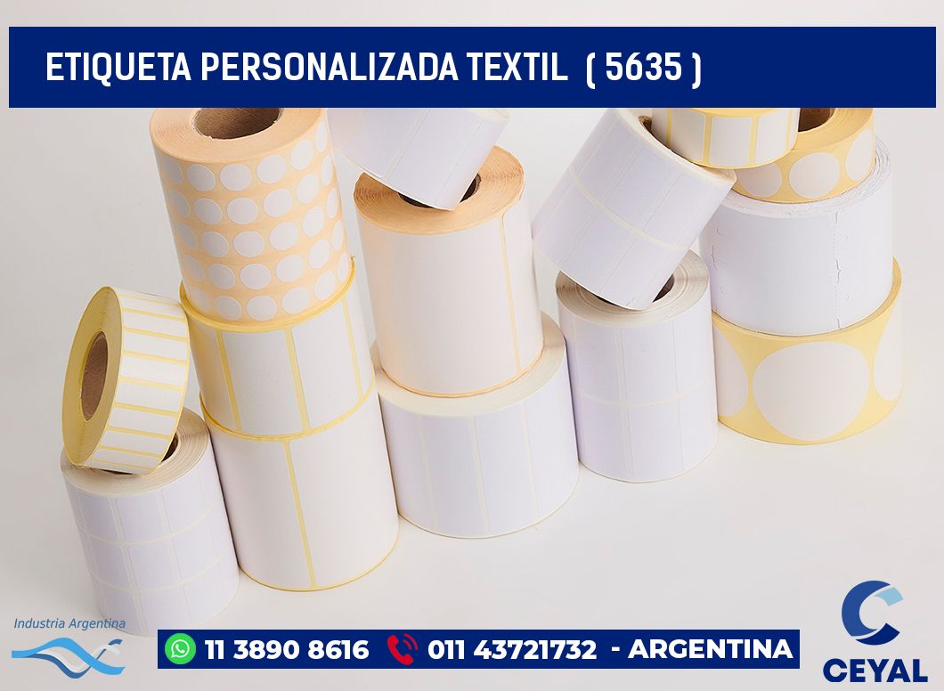 ETIQUETA PERSONALIZADA TEXTIL  ( 5635 )