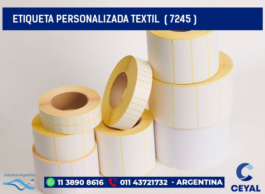 ETIQUETA PERSONALIZADA TEXTIL  ( 7245 )