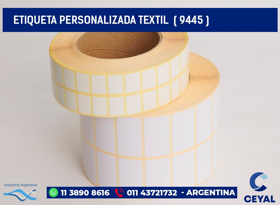 ETIQUETA PERSONALIZADA TEXTIL  ( 9445 )