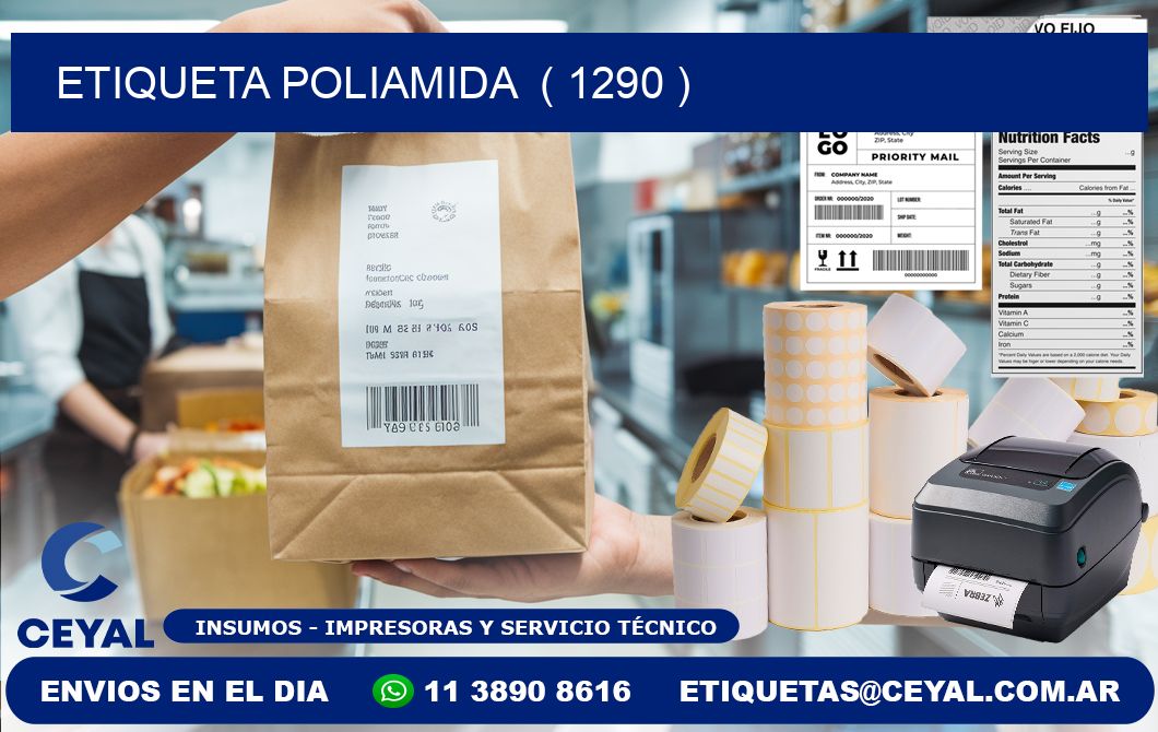 ETIQUETA POLIAMIDA  ( 1290 )
