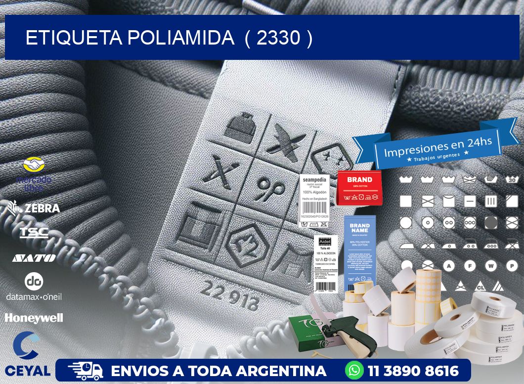 ETIQUETA POLIAMIDA  ( 2330 )