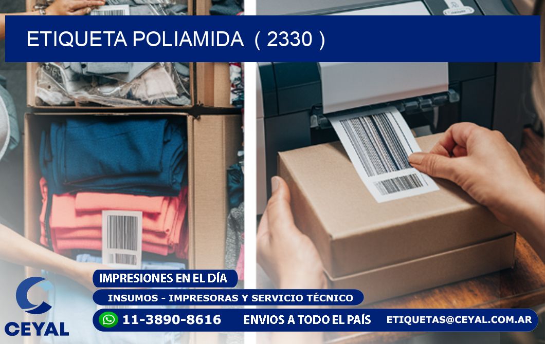 ETIQUETA POLIAMIDA  ( 2330 )