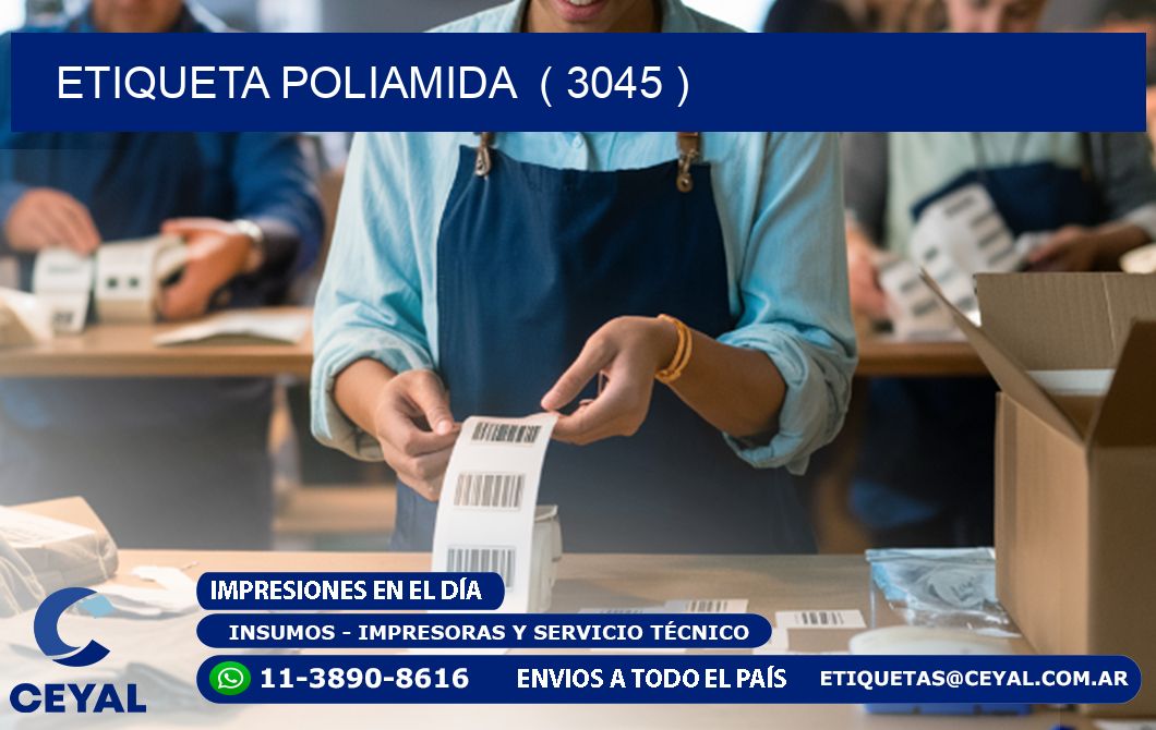 ETIQUETA POLIAMIDA  ( 3045 )