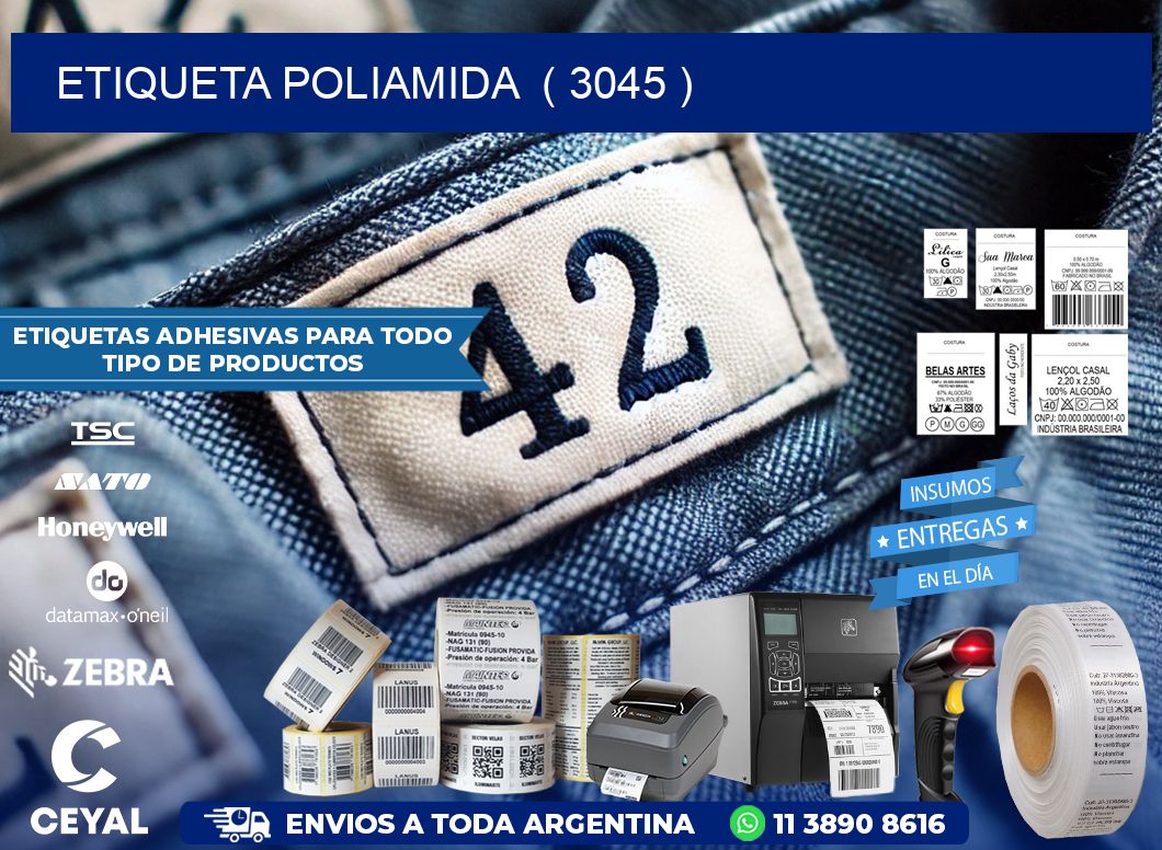 ETIQUETA POLIAMIDA  ( 3045 )