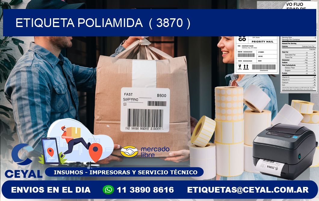 ETIQUETA POLIAMIDA  ( 3870 )