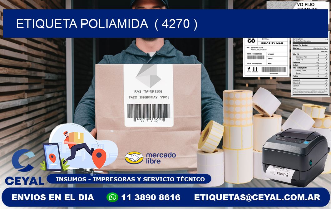 ETIQUETA POLIAMIDA  ( 4270 )