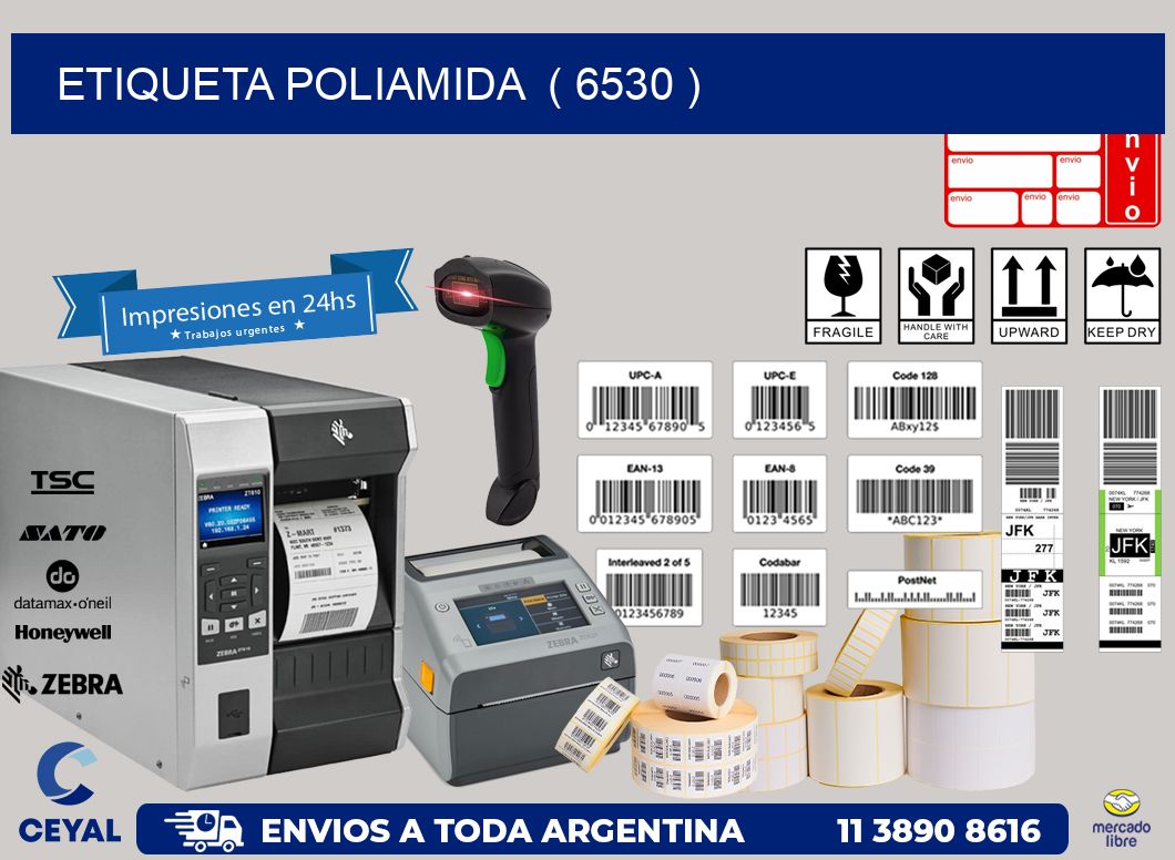 ETIQUETA POLIAMIDA  ( 6530 )