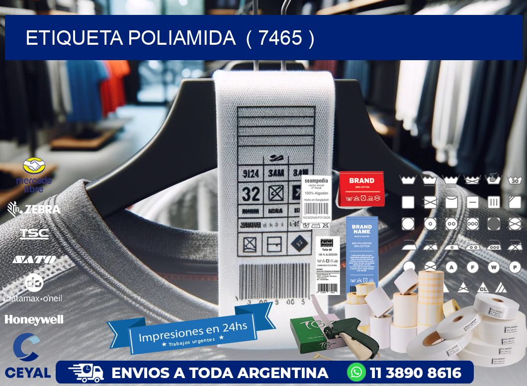 ETIQUETA POLIAMIDA  ( 7465 )