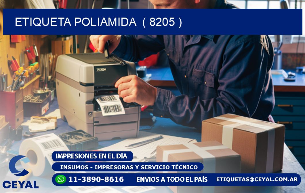 ETIQUETA POLIAMIDA  ( 8205 )