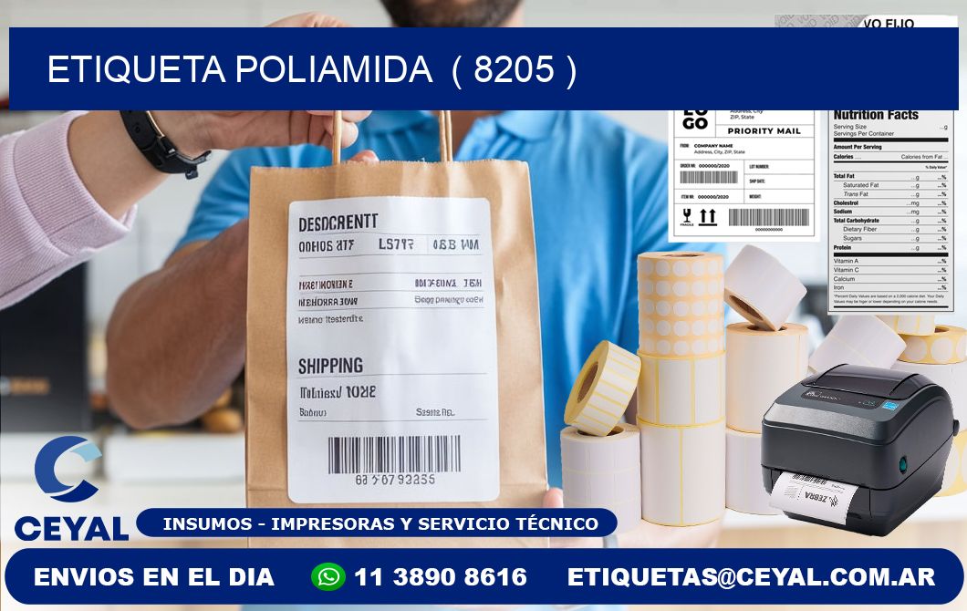 ETIQUETA POLIAMIDA  ( 8205 )