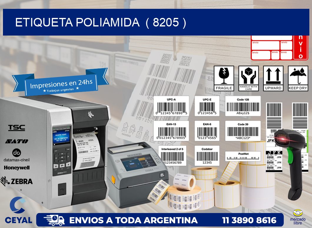ETIQUETA POLIAMIDA  ( 8205 )