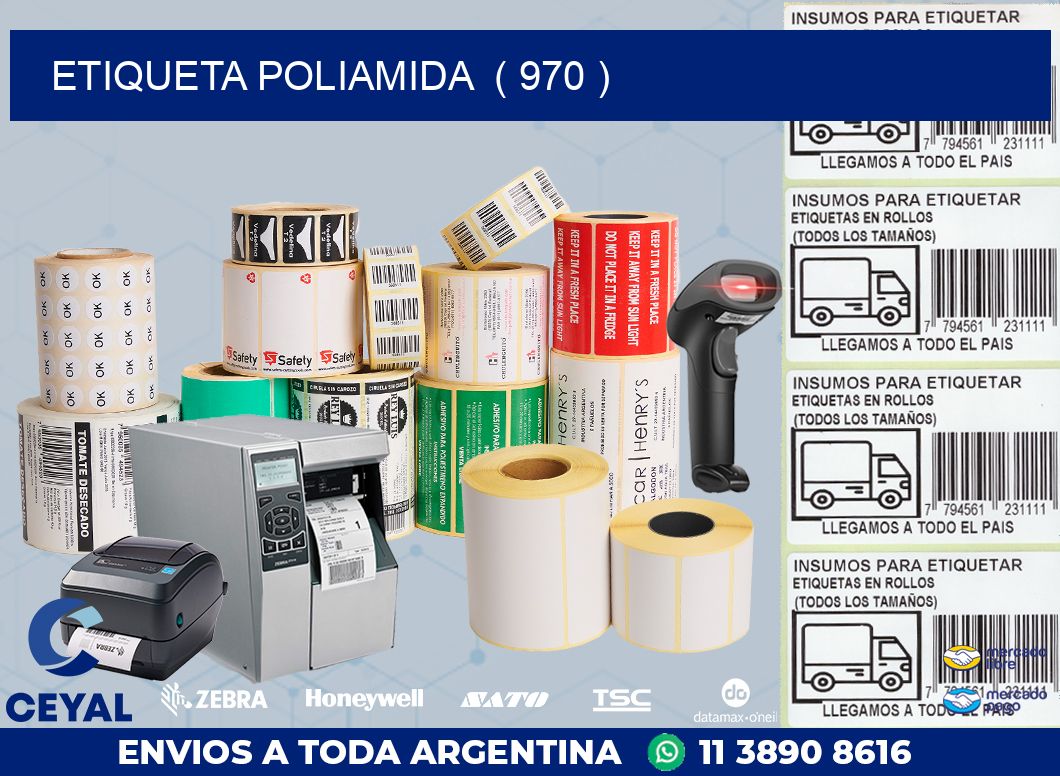 ETIQUETA POLIAMIDA  ( 970 )