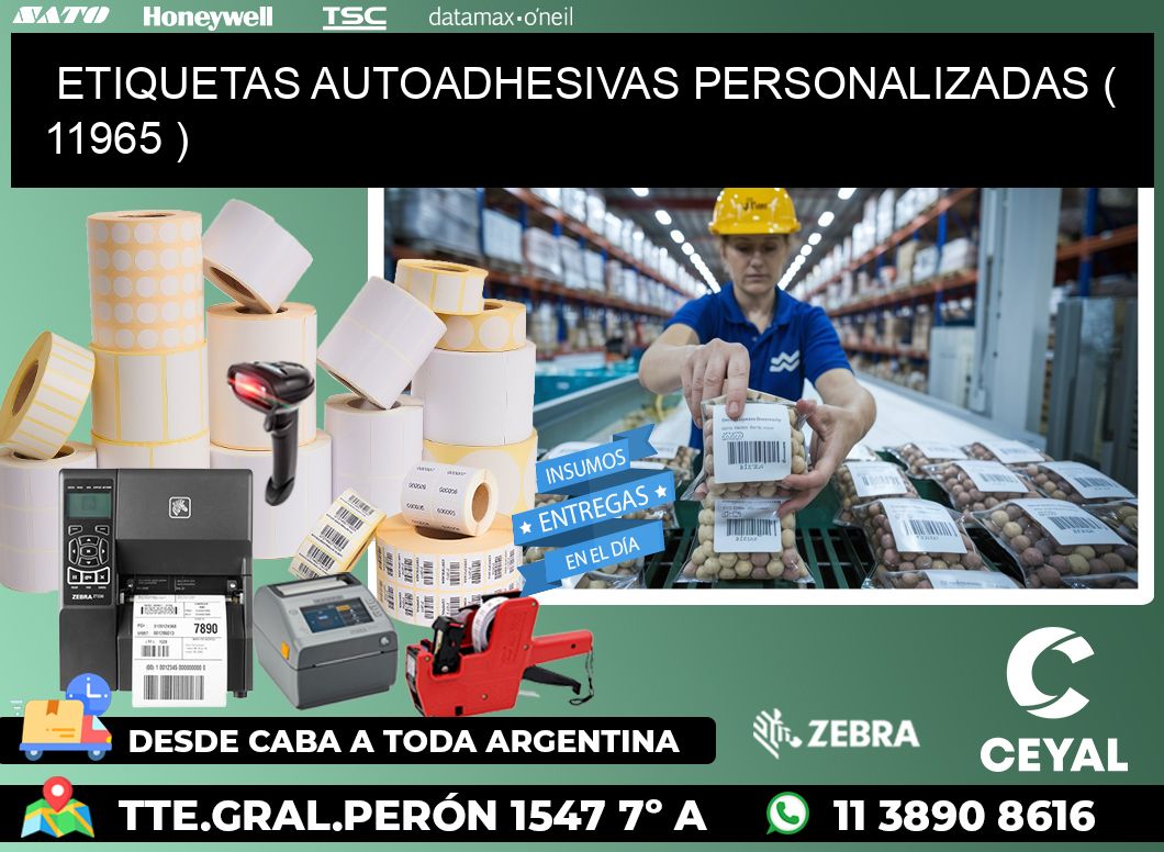 ETIQUETAS AUTOADHESIVAS PERSONALIZADAS ( 11965 )
