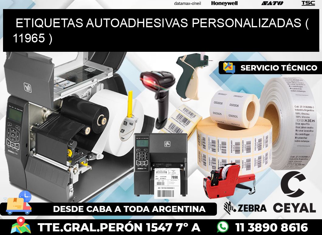 ETIQUETAS AUTOADHESIVAS PERSONALIZADAS ( 11965 )