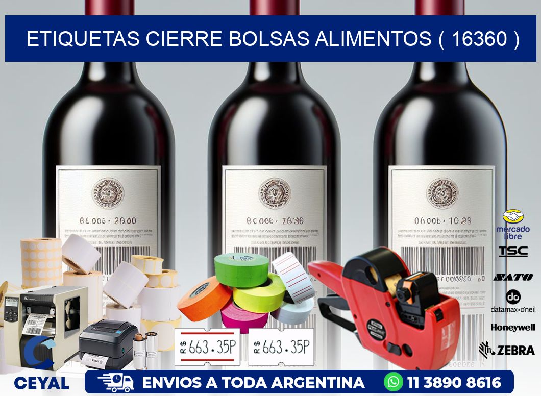 ETIQUETAS CIERRE BOLSAS ALIMENTOS ( 16360 )