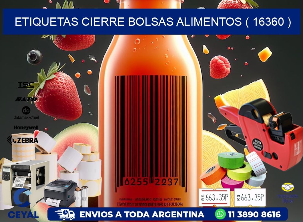 ETIQUETAS CIERRE BOLSAS ALIMENTOS ( 16360 )