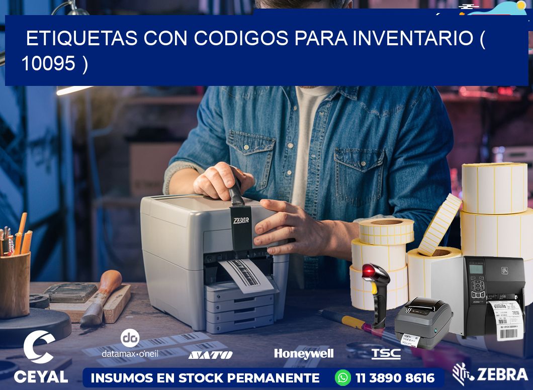 ETIQUETAS CON CODIGOS PARA INVENTARIO ( 10095 )