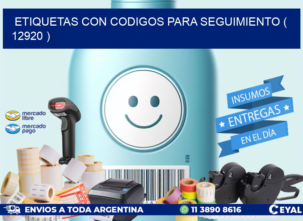 ETIQUETAS CON CODIGOS PARA SEGUIMIENTO ( 12920 )