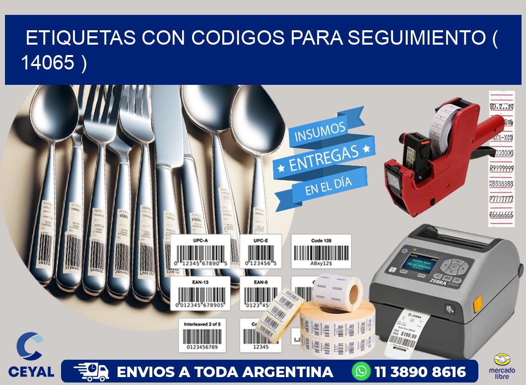 ETIQUETAS CON CODIGOS PARA SEGUIMIENTO ( 14065 )
