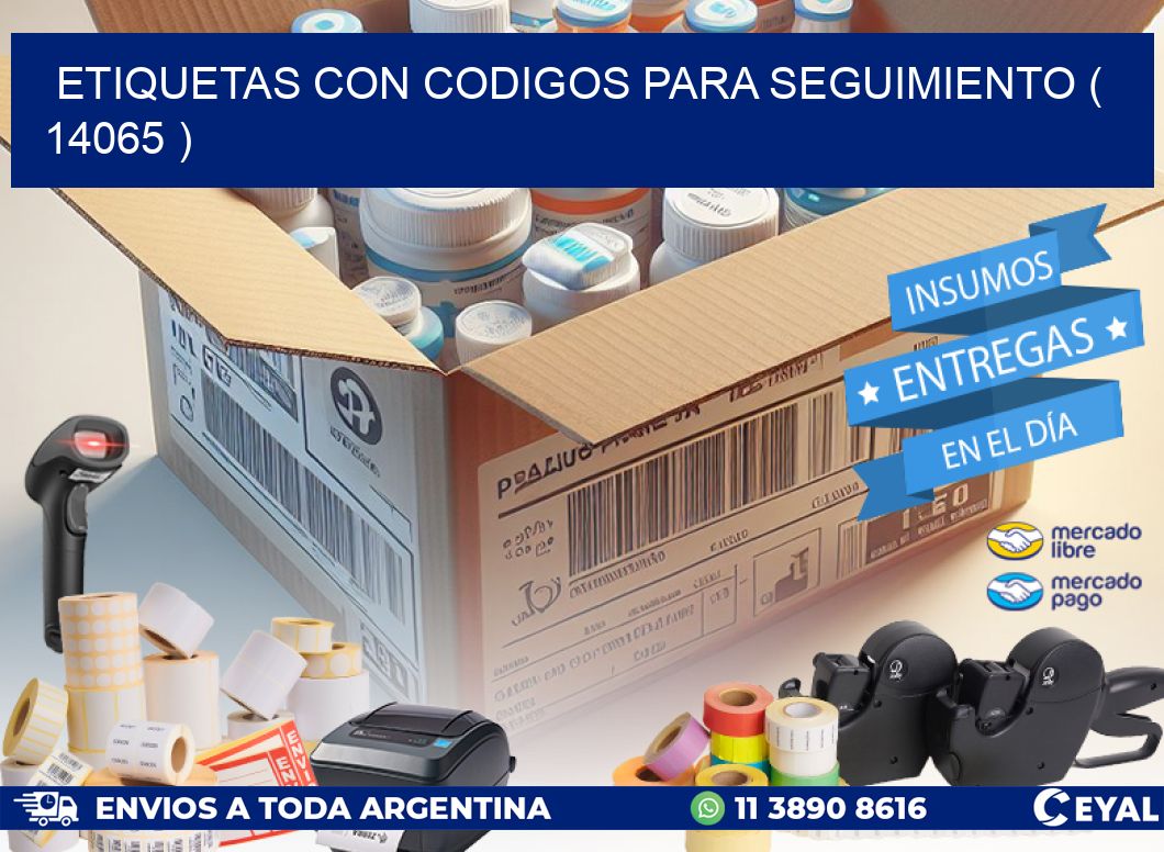 ETIQUETAS CON CODIGOS PARA SEGUIMIENTO ( 14065 )