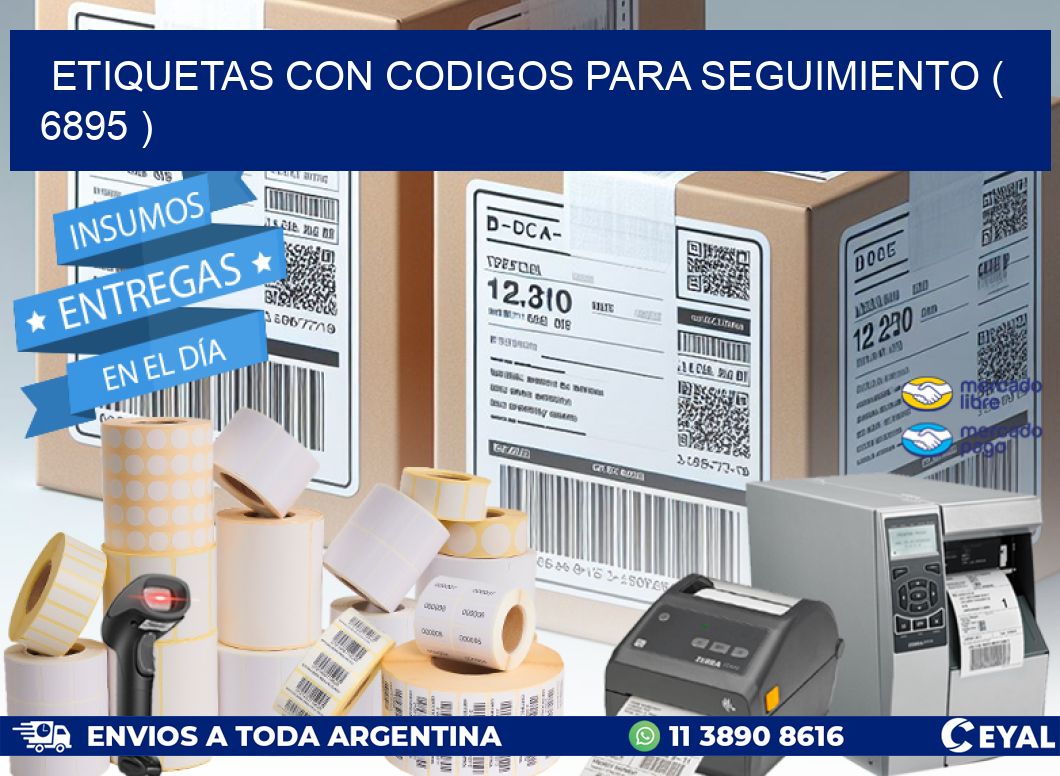 ETIQUETAS CON CODIGOS PARA SEGUIMIENTO ( 6895 )