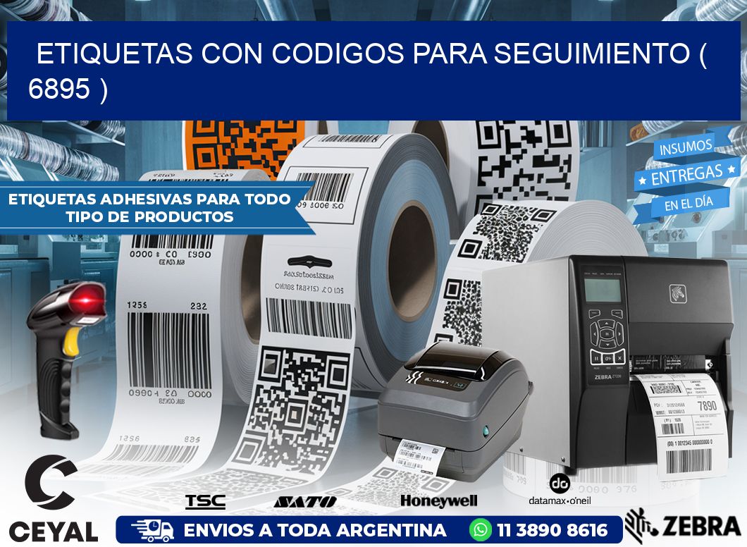ETIQUETAS CON CODIGOS PARA SEGUIMIENTO ( 6895 )