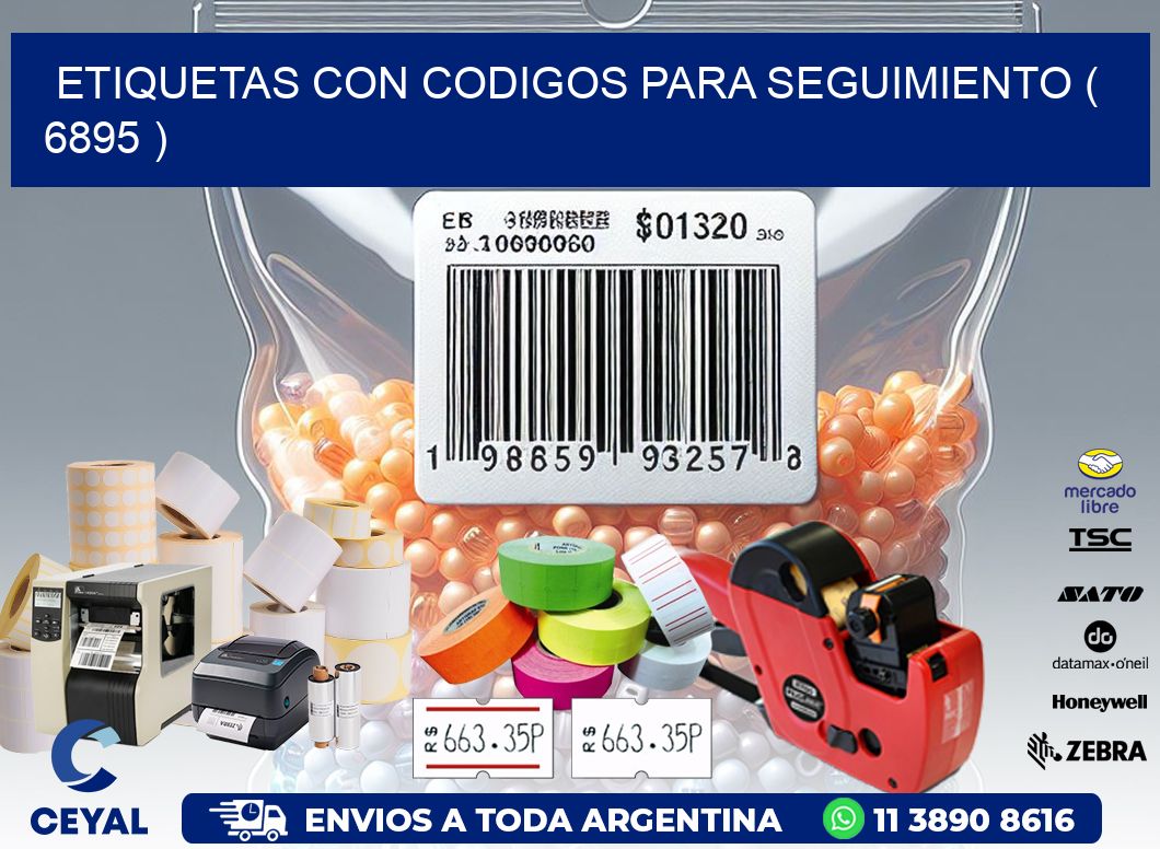 ETIQUETAS CON CODIGOS PARA SEGUIMIENTO ( 6895 )