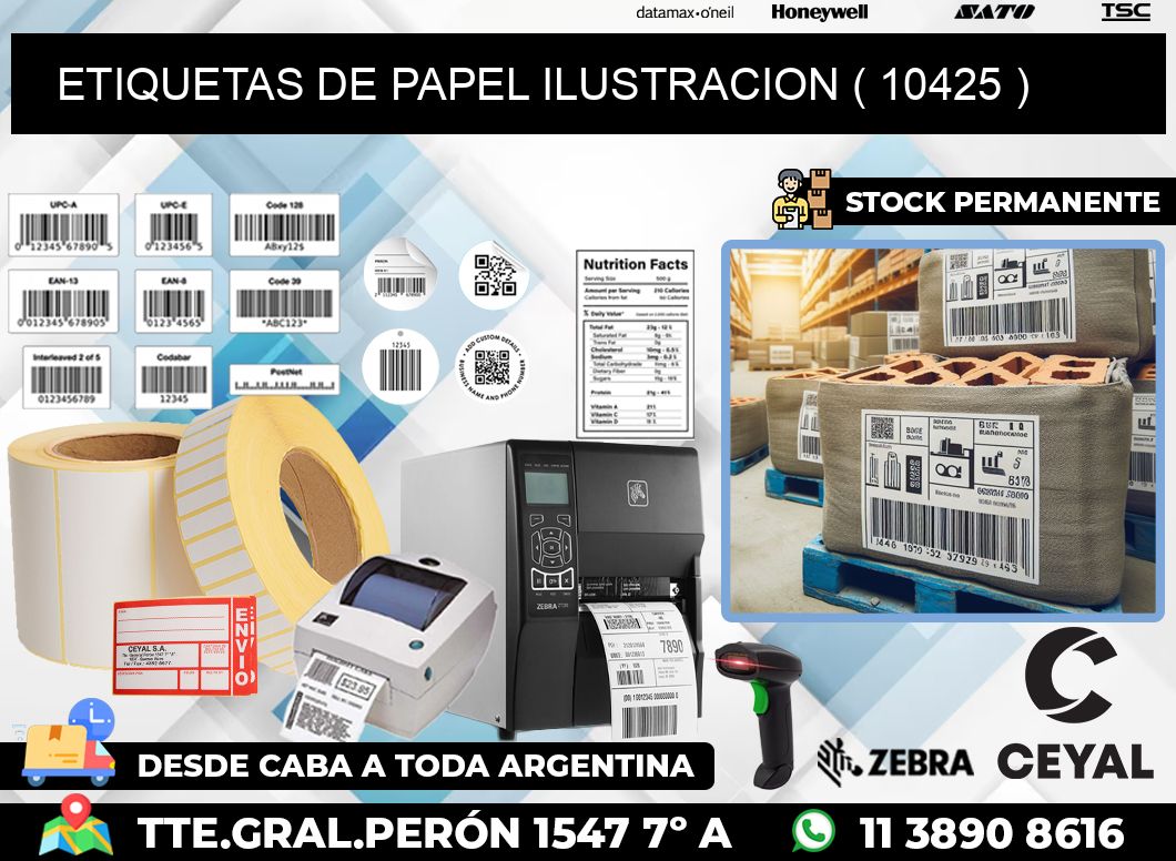 ETIQUETAS DE PAPEL ILUSTRACION ( 10425 )