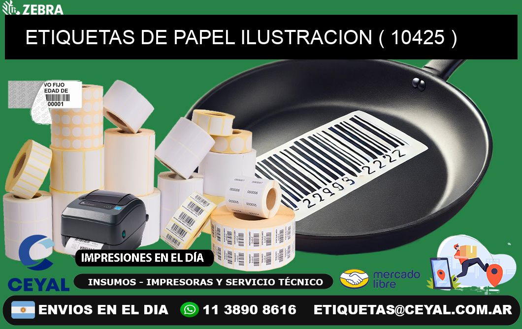 ETIQUETAS DE PAPEL ILUSTRACION ( 10425 )