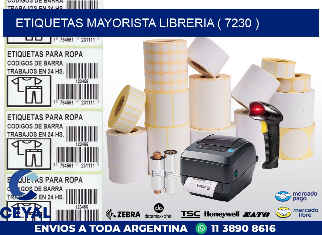 ETIQUETAS MAYORISTA LIBRERIA ( 7230 )