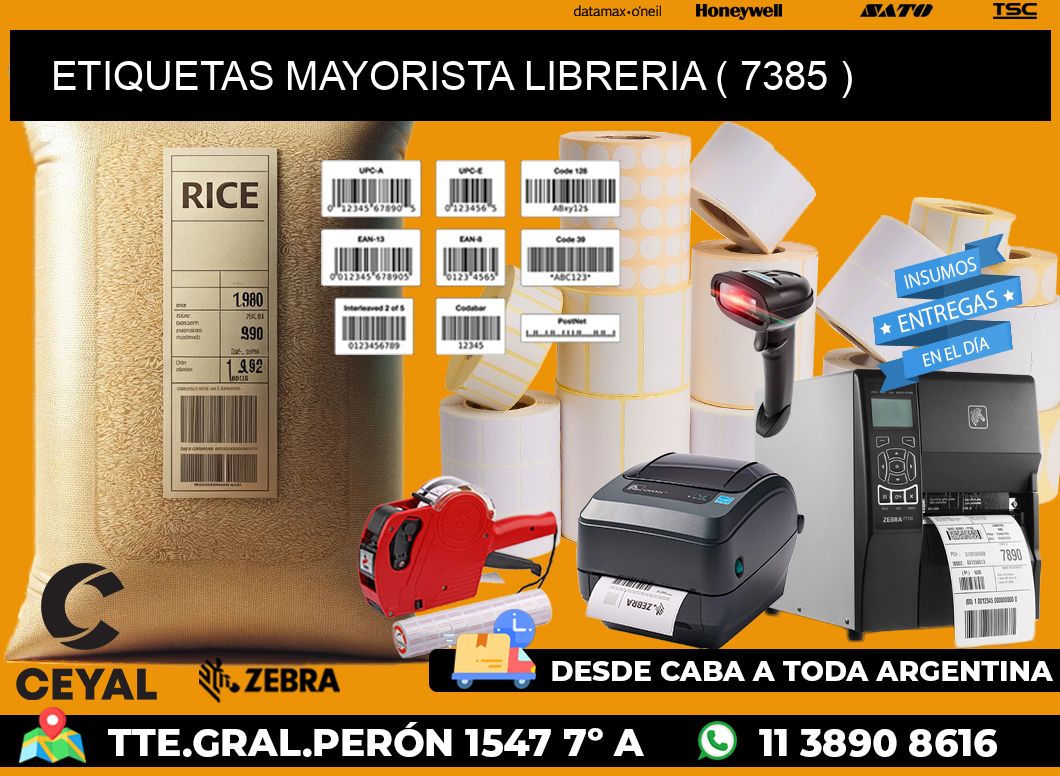 ETIQUETAS MAYORISTA LIBRERIA ( 7385 )