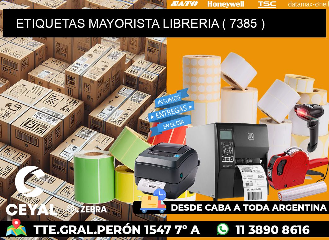 ETIQUETAS MAYORISTA LIBRERIA ( 7385 )