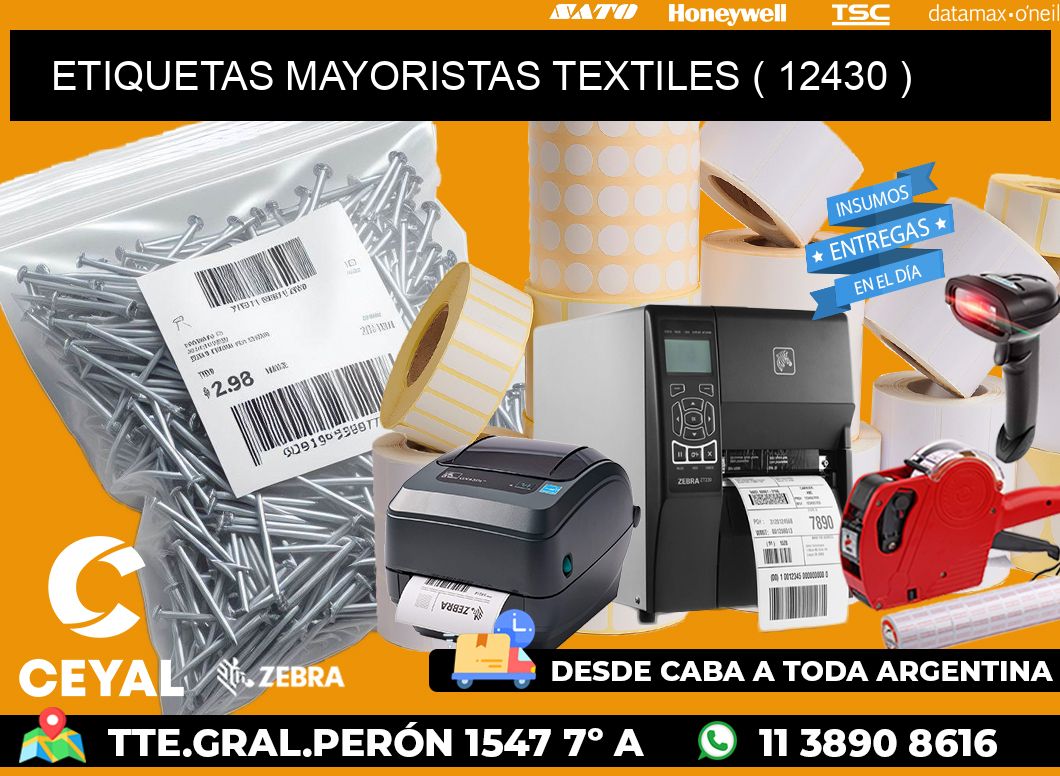 ETIQUETAS MAYORISTAS TEXTILES ( 12430 )