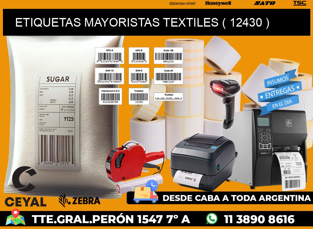 ETIQUETAS MAYORISTAS TEXTILES ( 12430 )