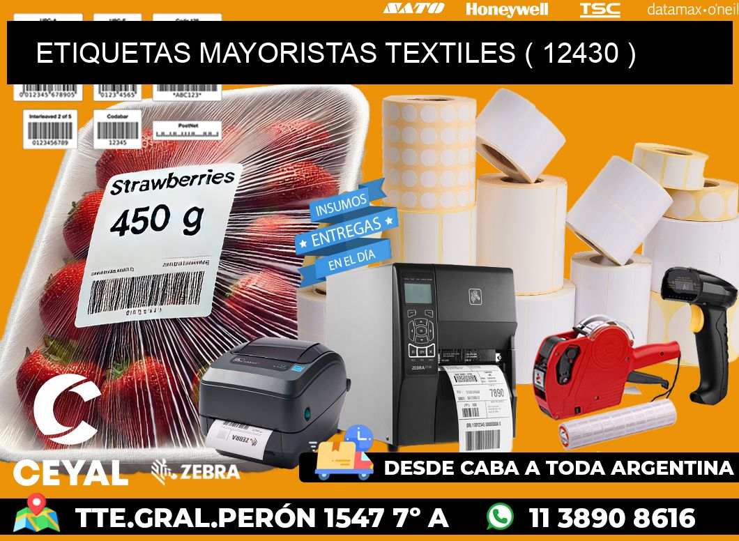 ETIQUETAS MAYORISTAS TEXTILES ( 12430 )