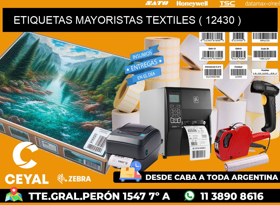 ETIQUETAS MAYORISTAS TEXTILES ( 12430 )