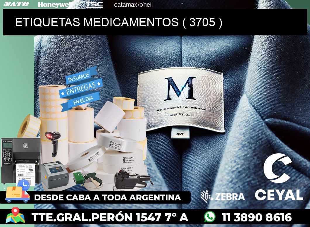 ETIQUETAS MEDICAMENTOS ( 3705 )