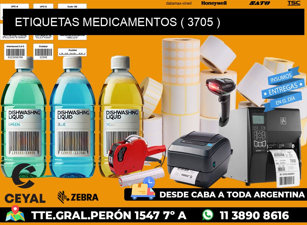 ETIQUETAS MEDICAMENTOS ( 3705 )