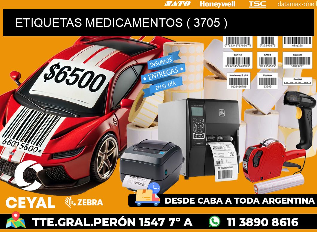 ETIQUETAS MEDICAMENTOS ( 3705 )