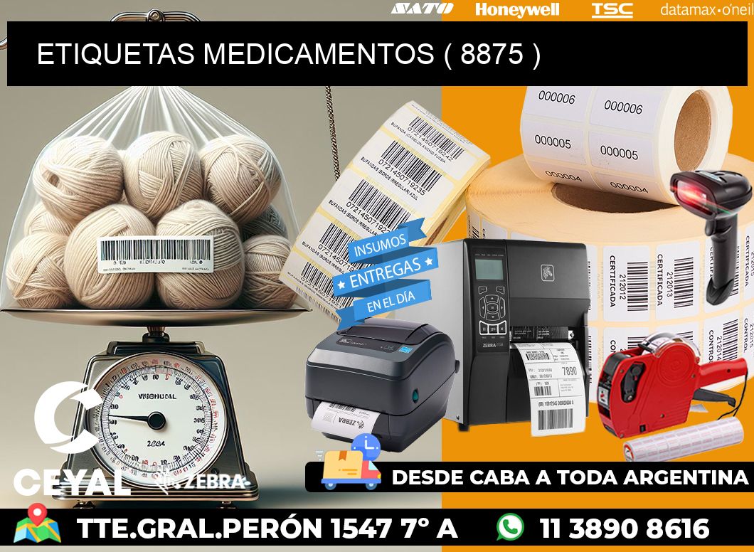 ETIQUETAS MEDICAMENTOS ( 8875 )