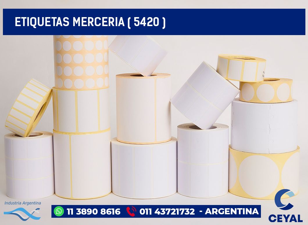 ETIQUETAS MERCERIA ( 5420 )