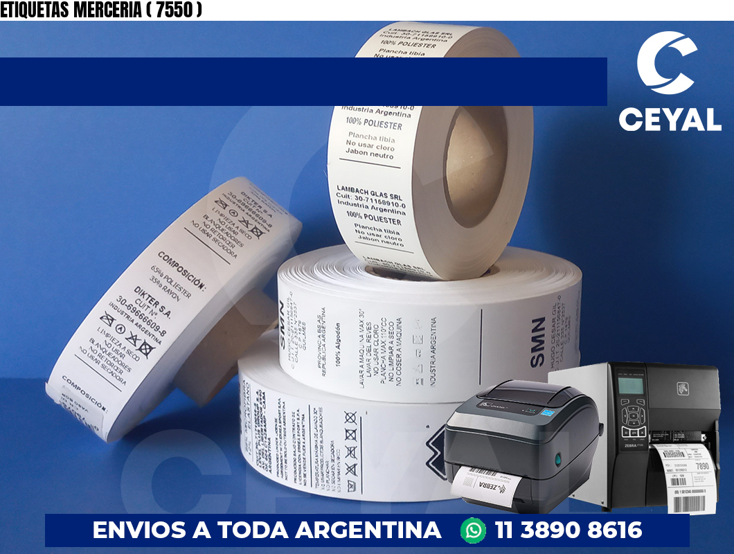 ETIQUETAS MERCERIA ( 7550 )