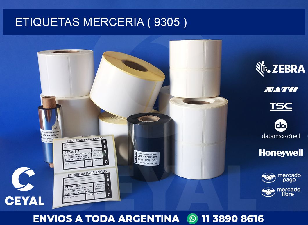 ETIQUETAS MERCERIA ( 9305 )