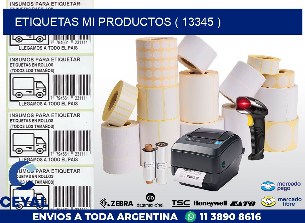 ETIQUETAS MI PRODUCTOS ( 13345 )