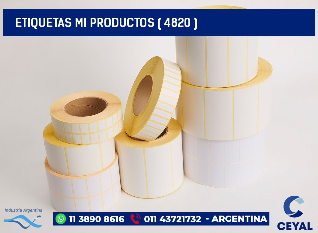 ETIQUETAS MI PRODUCTOS ( 4820 )