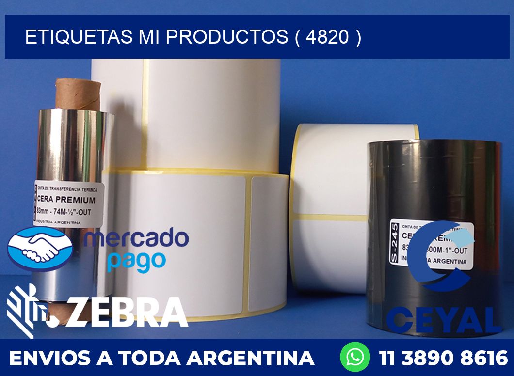 ETIQUETAS MI PRODUCTOS ( 4820 )