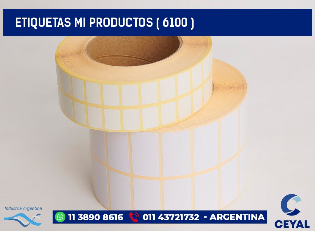 ETIQUETAS MI PRODUCTOS ( 6100 )