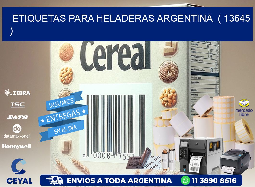 ETIQUETAS PARA HELADERAS ARGENTINA  ( 13645 )